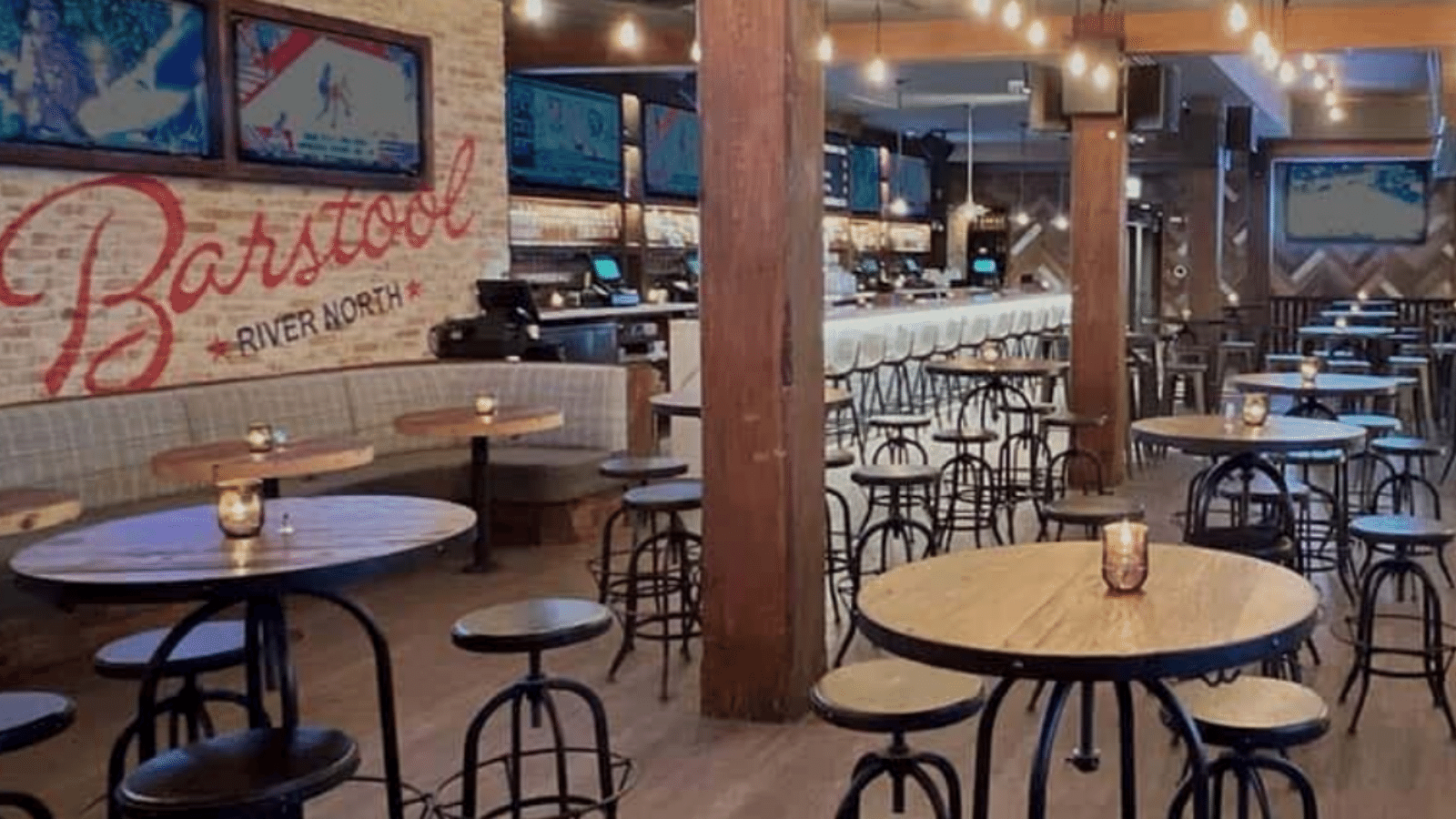 The Making of the Barstool River North Sports Bar Installation